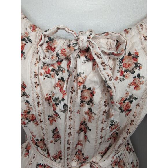 a Loves a cottagecore floral scoop neck balloon sleeve belted dress XS - Picture 6 of 9